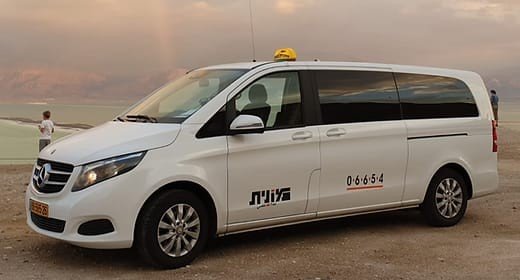 מונית גדולה עד 6 נוסעים משדה התעופה רמון